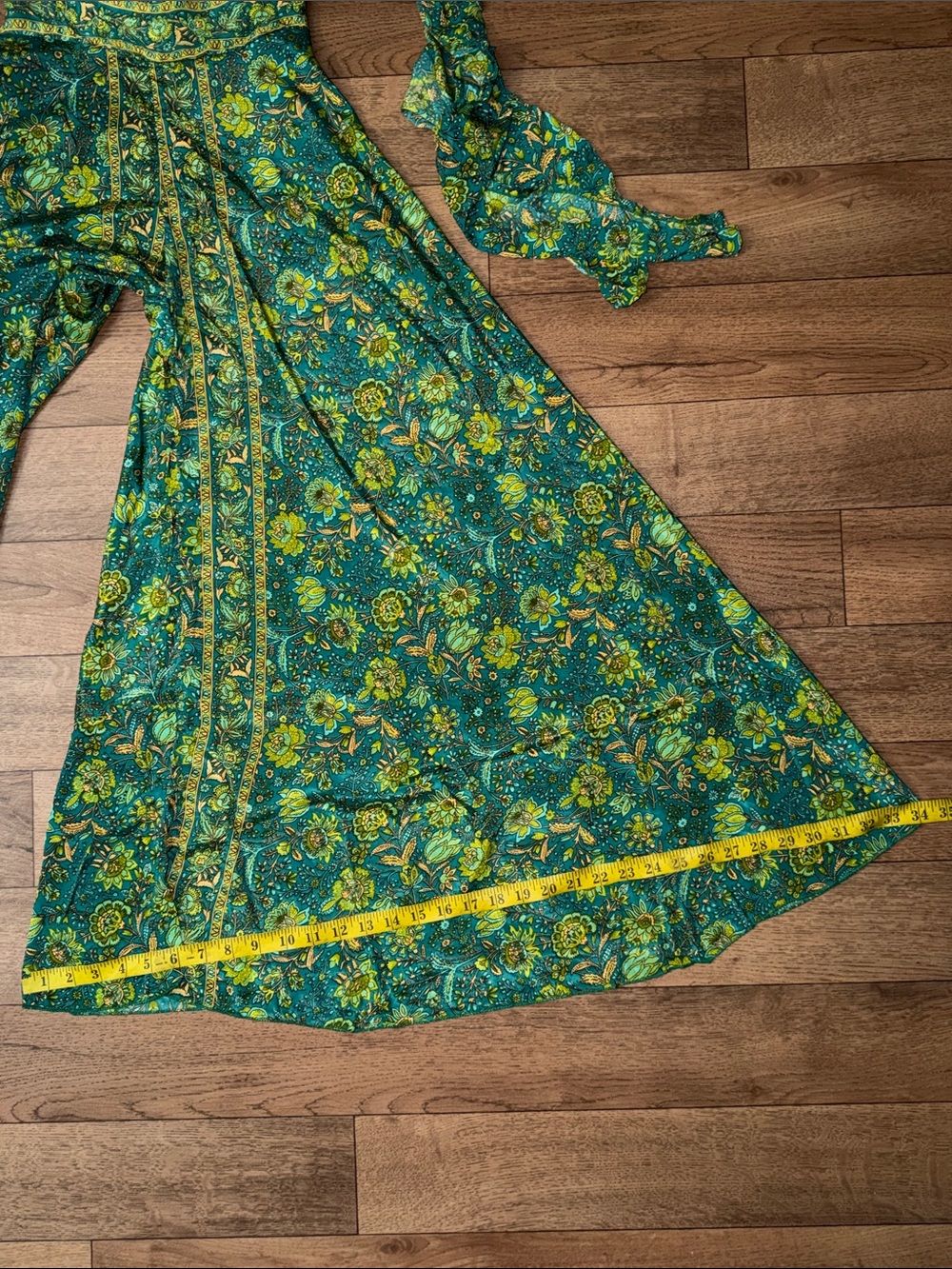 Gardenbelle Shop Size XS Hippie Bohemian Floral Wide Leg Multi Jumpsuit NWT Rare - Picture 16 of 16
